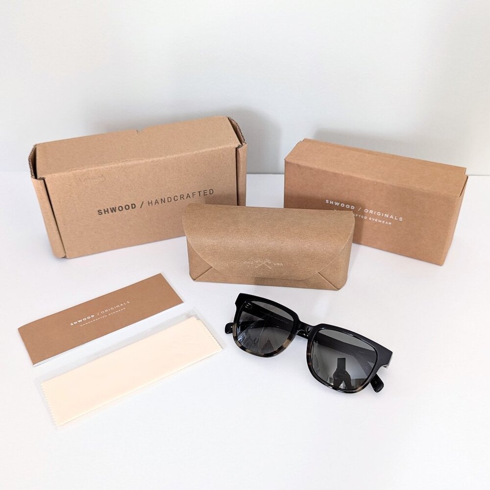 NEW Shwood Prescott Acetate Sunglasses With Polarized Lenses Made In Japan